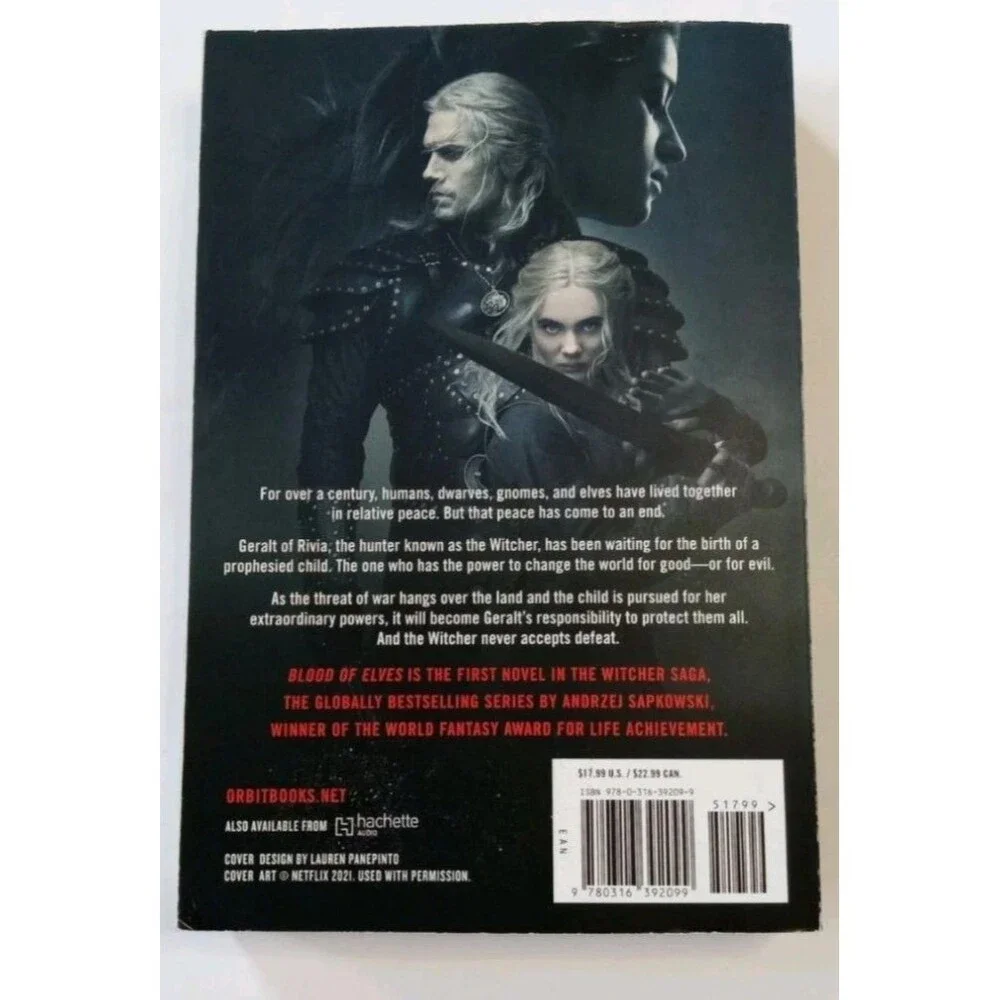 The Witcher Books (Lot of 2) - Sword of Destiny & Blood of Elves USED